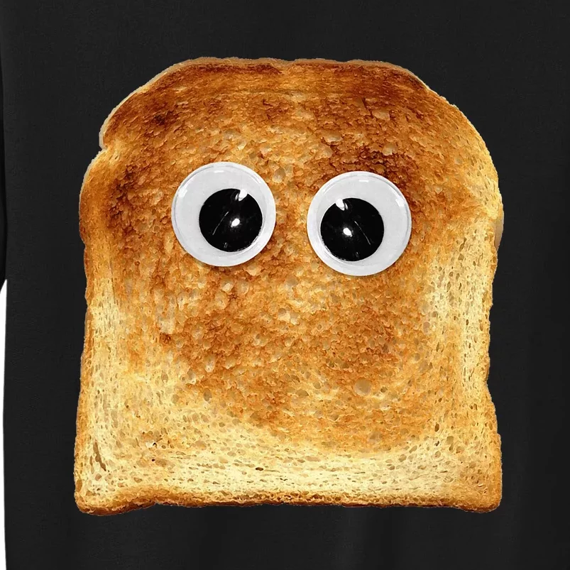 Googly Eye Toast Bread Eater Vegetarian Costume Funny Silly Tall Sweatshirt