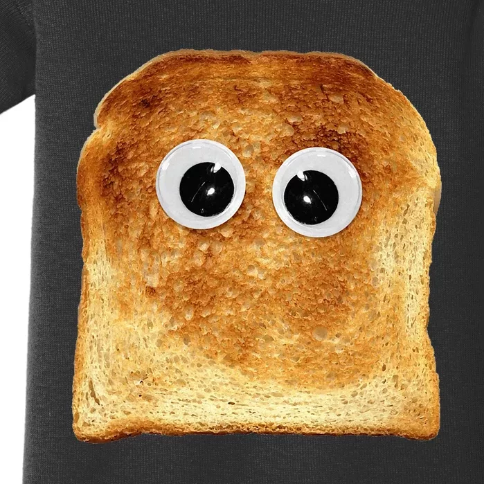 Googly Eye Toast Bread Eater Vegetarian Costume Funny Silly Baby Bodysuit