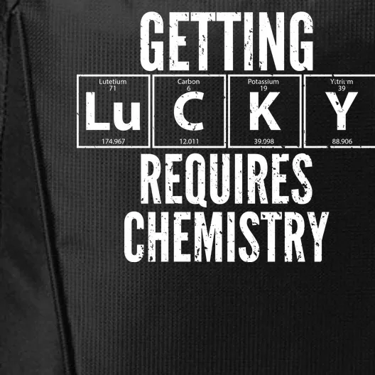 Getting Lucky Requires Chemistry City Backpack