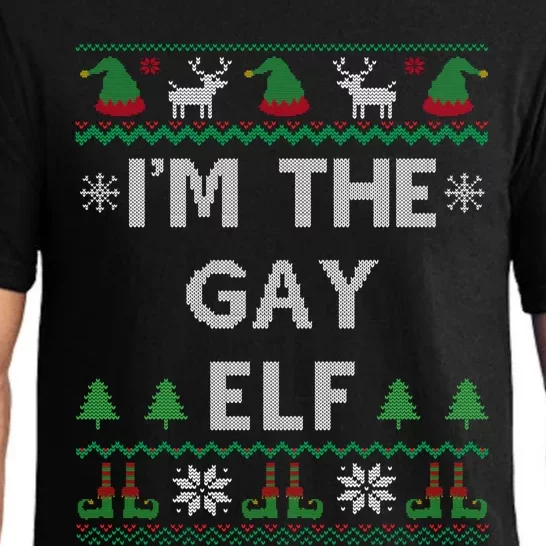 Gay Elf Ugly Christmas Gift Pajama Set