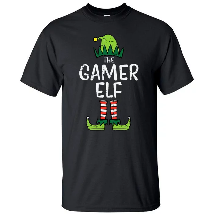 Gamer Elf Xmas Christmas Family Tall T-Shirt