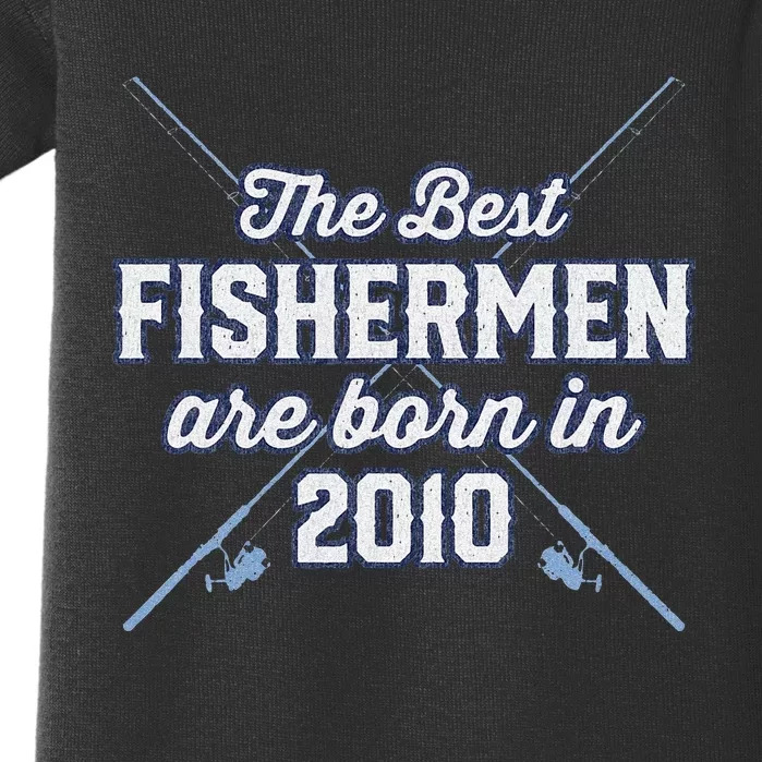 Gift For 11 Year Old Fishing Fisherman 2010 11th Birthday Baby Bodysuit