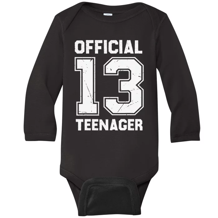 gift for 13 Teenager Birthday Baby Long Sleeve Bodysuit