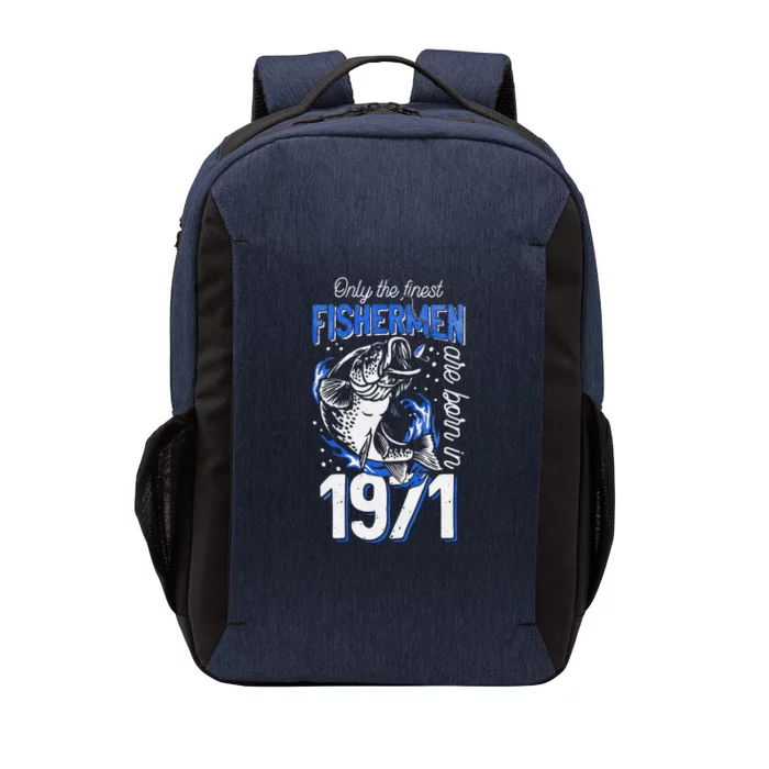 Gift For 49 Years Old Fishing Fisherman 1971 49th Birthday Vector Backpack
