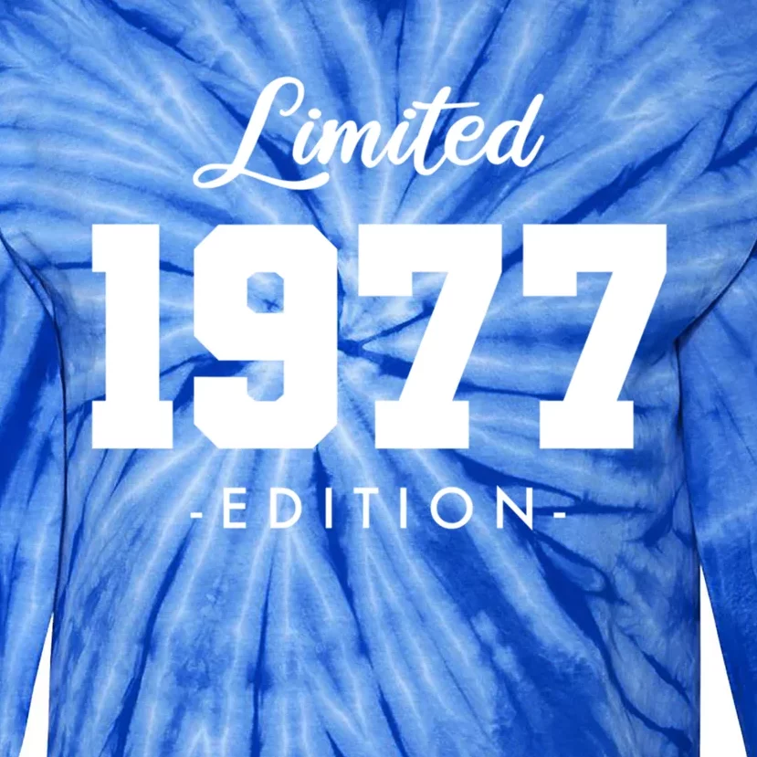 Gift For 46 Year Old 1977 Limited Edition 46th Birthday Gift Tie-Dye Long Sleeve Shirt