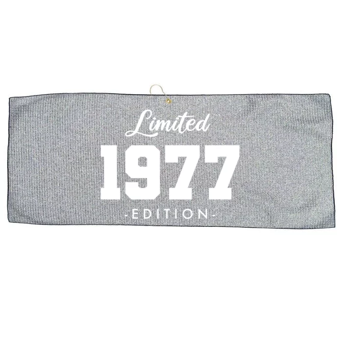 Gift For 46 Year Old 1977 Limited Edition 46th Birthday Gift Large Microfiber Waffle Golf Towel