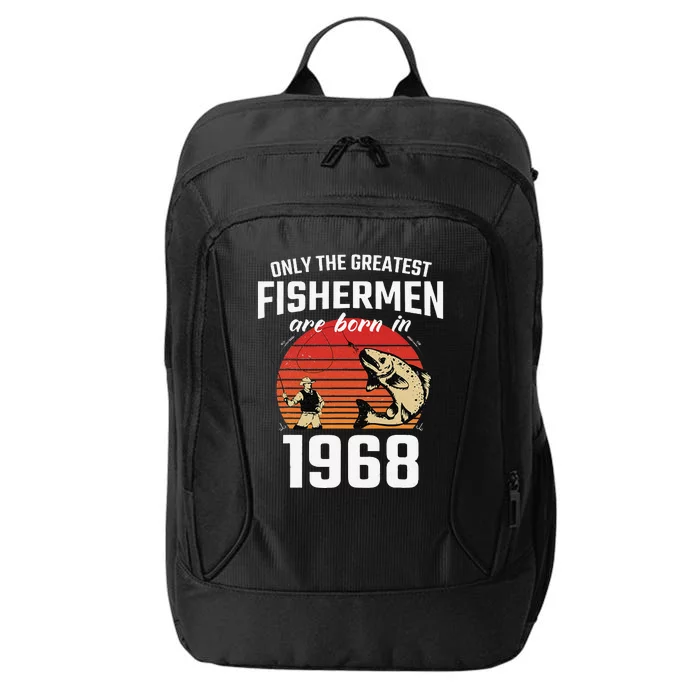 Gift For 54 Year Old Fishing Fisherman 1968 54th Birthday City Backpack