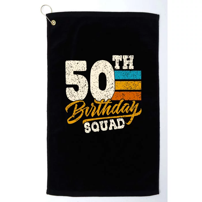 Gift For 50 Year Old Birthday Vintage 1972 Platinum Collection Golf Towel