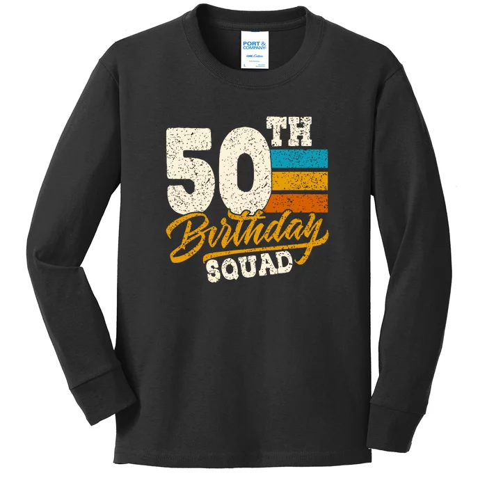 Gift For 50 Year Old Birthday Vintage 1972 Kids Long Sleeve Shirt