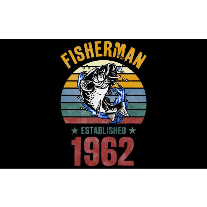 Gift For 58 Years Old Fishing Fisherman 1962 58th Birthday Bumper Sticker