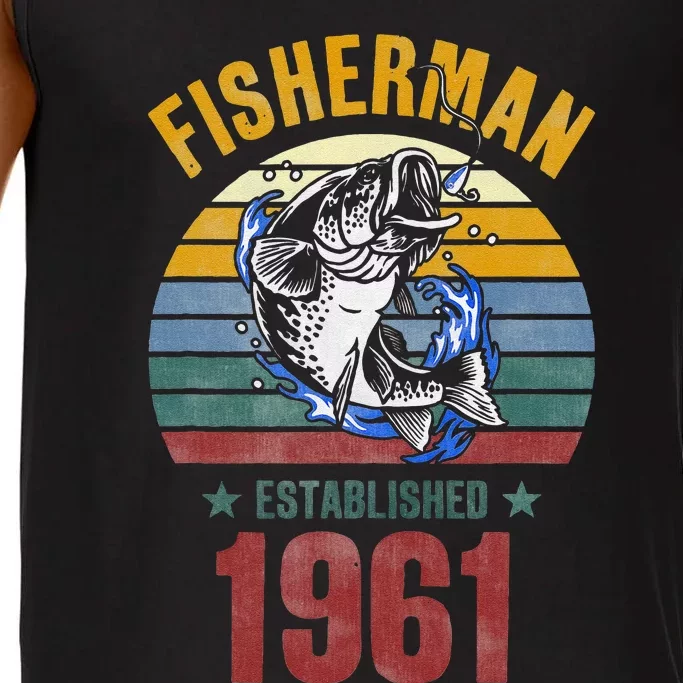 Gift For 59 Years Old Fishing Fisherman 1961 59th Birthday Gift Comfort Colors® Tank Top