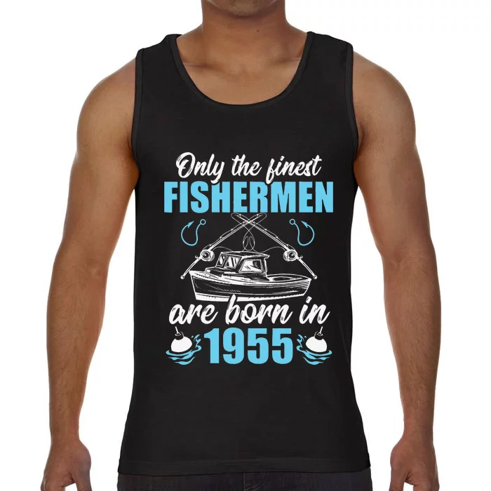 Gift For 66 Years Old 66th Birthday Fishing Fisherman 1955 Comfort Colors® Tank Top