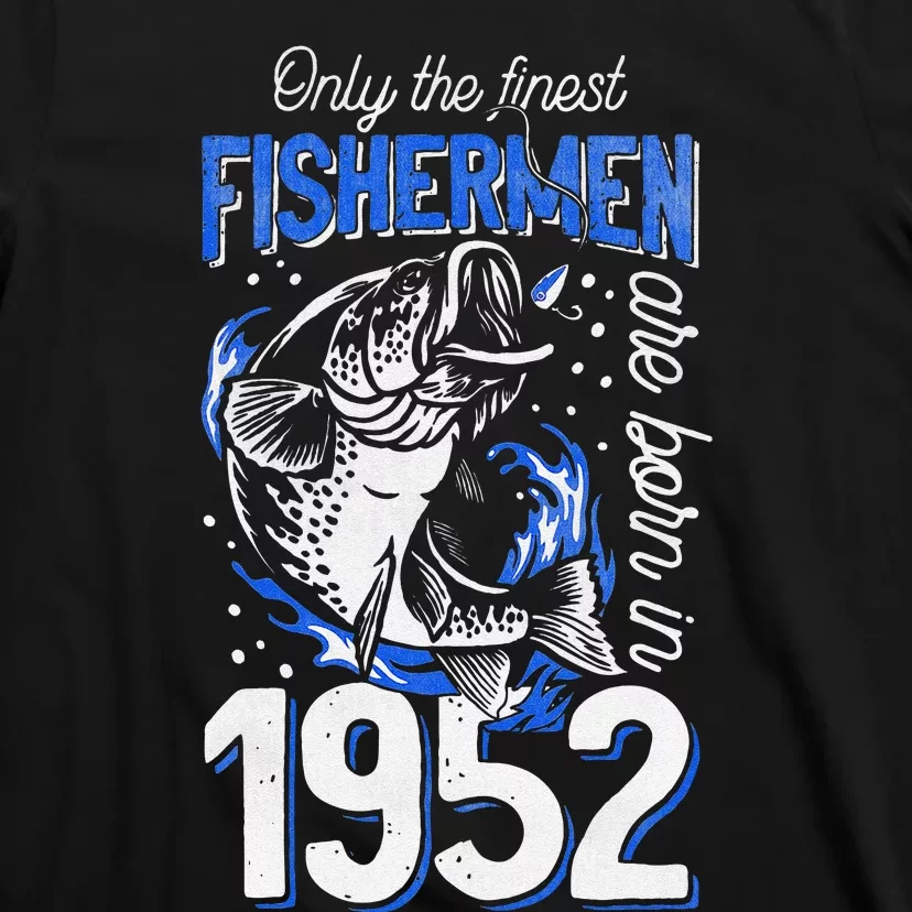 Gift For 68 Years Old Fishing Fisherman 1952 68th Birthday T-Shirt