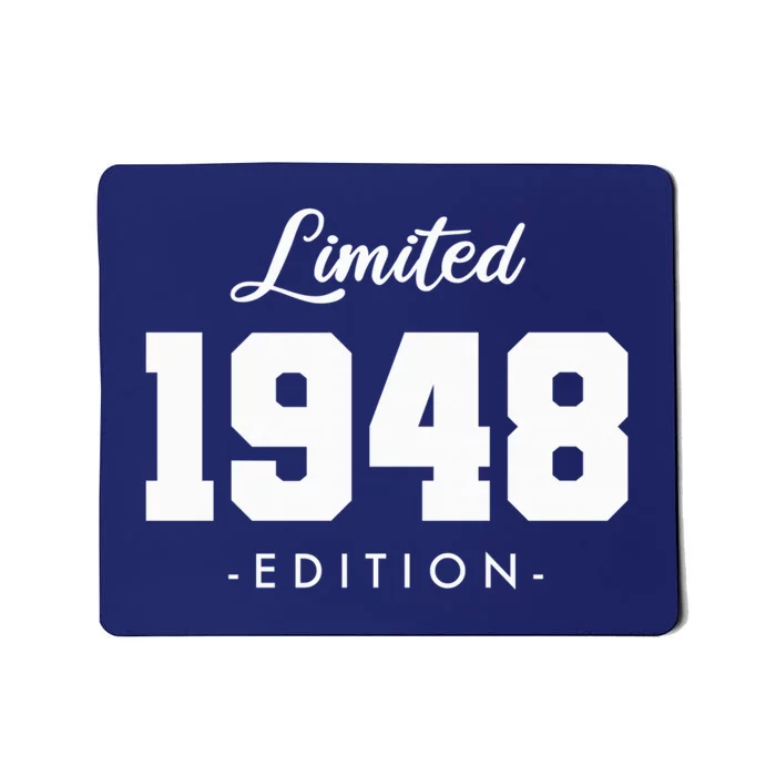 Gift for 75 Year Old 1948 Limited Edition 75th Birthday Present Mousepad