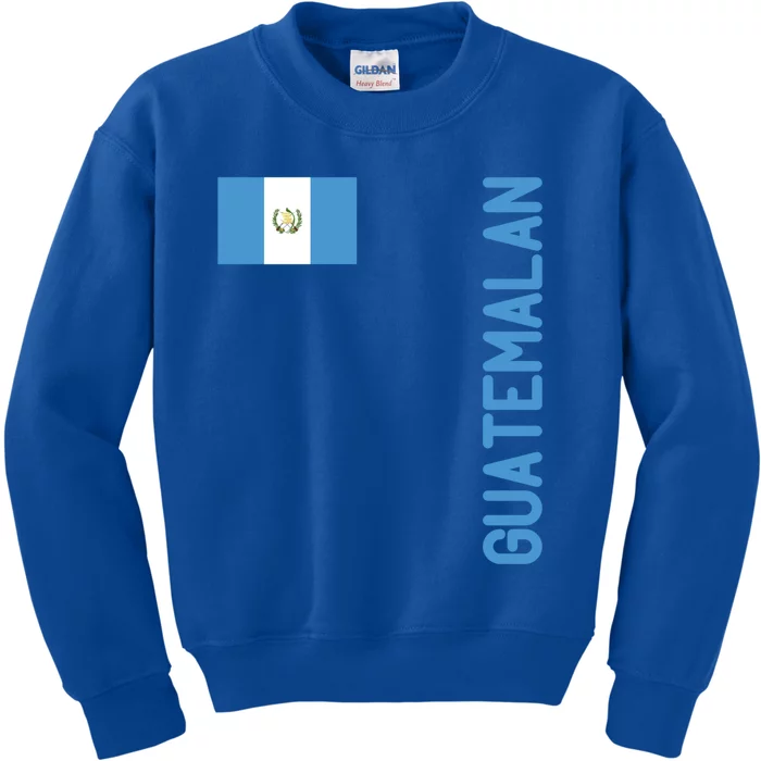 Guatemalan Flag And Guatemala Roots Cool Gift Kids Sweatshirt