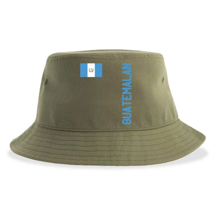 Guatemalan Flag And Guatemala Roots Cool Gift Sustainable Bucket Hat