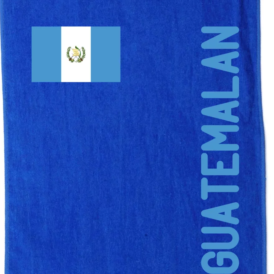 Guatemalan Flag And Guatemala Roots Cool Gift Platinum Collection Golf Towel