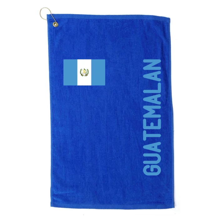 Guatemalan Flag And Guatemala Roots Cool Gift Platinum Collection Golf Towel