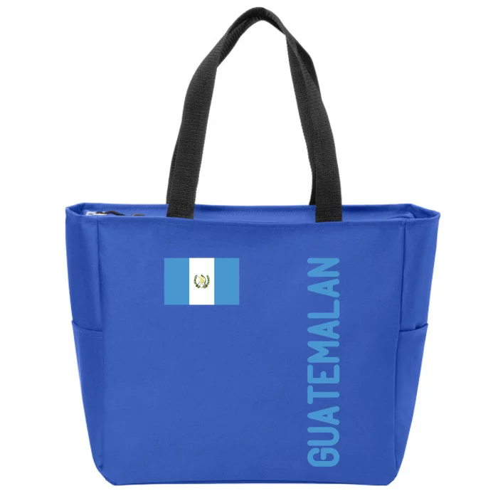 Guatemalan Flag And Guatemala Roots Gift Zip Tote Bag