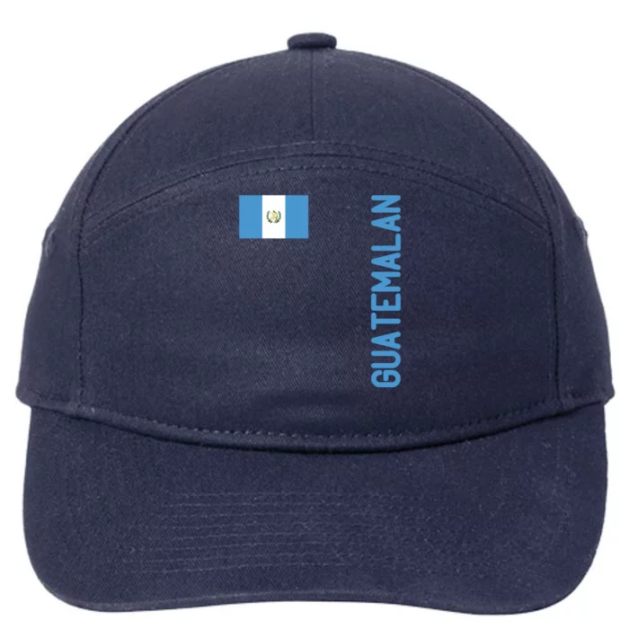 Guatemalan Flag And Guatemala Roots Gift 7-Panel Snapback Hat