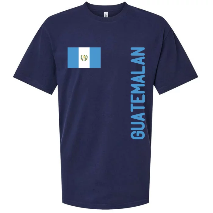 Guatemalan Flag And Guatemala Roots Gift Sueded Cloud Jersey T-Shirt