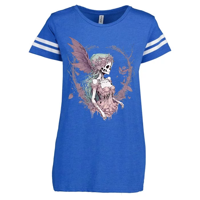 Goth Fairycore Aesthetic Gothic Fairy Aesthetic Enza Ladies Jersey Football T-Shirt