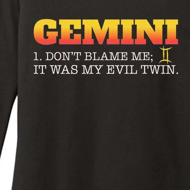 Gemini Facts Astrology Twin Horoscope Zodiac Sign Birthday Womens CVC Long Sleeve Shirt