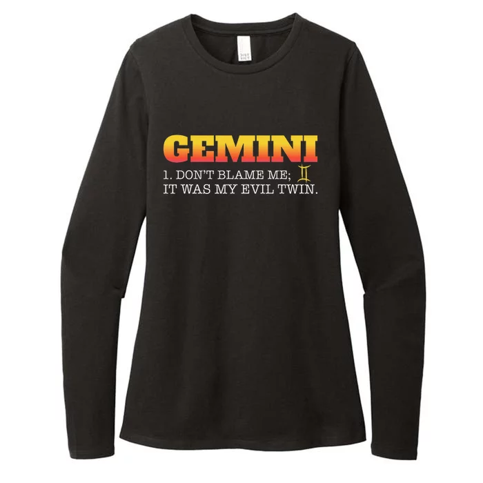 Gemini Facts Astrology Twin Horoscope Zodiac Sign Birthday Womens CVC Long Sleeve Shirt