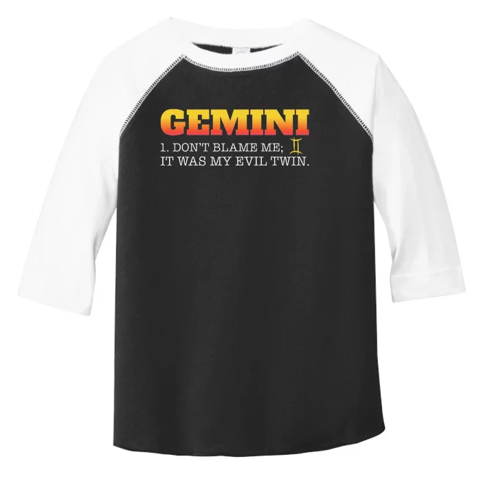 Gemini Facts Astrology Twin Horoscope Zodiac Sign Birthday Toddler Fine Jersey T-Shirt