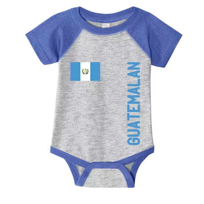 Guatemalan Flag And Guatemala Roots Gift Infant Baby Jersey Bodysuit