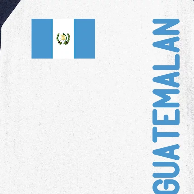 Guatemalan Flag And Guatemala Roots Gift Baseball Sleeve Shirt