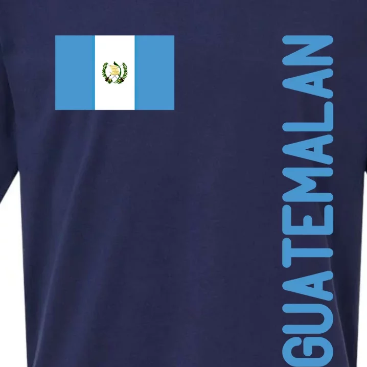 Guatemalan Flag And Guatemala Roots Gift Sueded Cloud Jersey T-Shirt