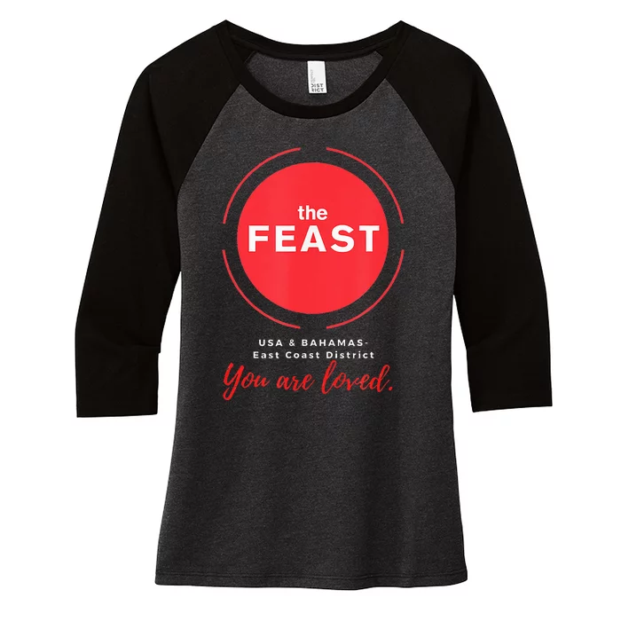 Grand Feast And Fellowship 2024 Women's Tri-Blend 3/4-Sleeve Raglan Shirt