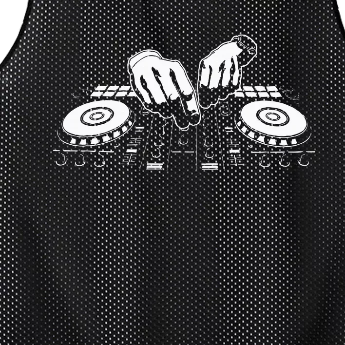 Gift For A Dj And Disc Jockey Mesh Reversible Basketball Jersey Tank