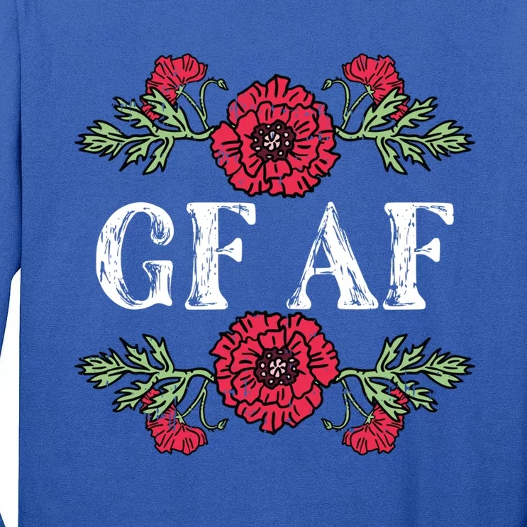 Gluten Free Af Celiac Disease Awareness Fighter Warrior Gift Tall Long Sleeve T-Shirt