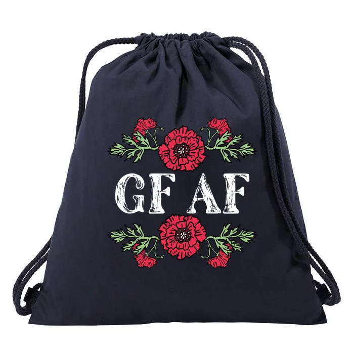 Gluten Free Af Celiac Disease Awareness Fighter Warrior Gift Drawstring Bag