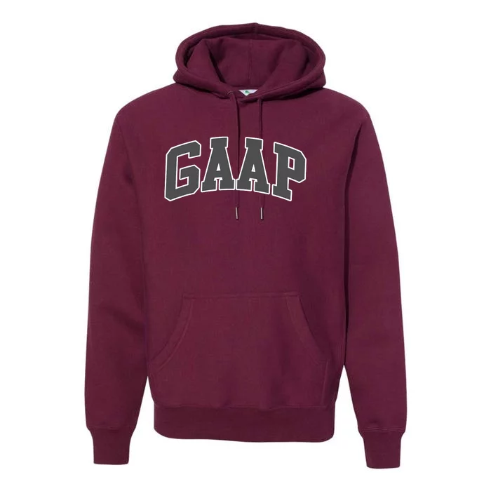 GAAP Funny Accountant T For CPA Gift Premium Hoodie