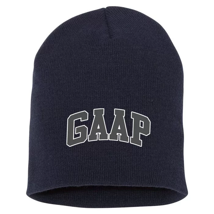 GAAP Funny Accountant T For CPA Gift Short Acrylic Beanie