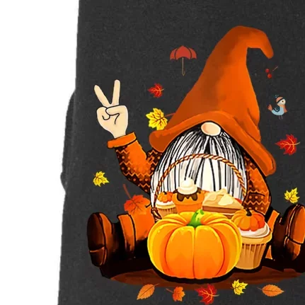 Gnomes Fall Autumn Cute Halloween Thanksgiving Doggie 3-End Fleece Hoodie