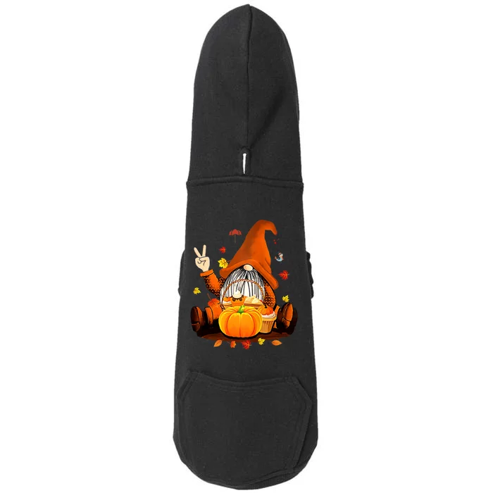 Gnomes Fall Autumn Cute Halloween Thanksgiving Doggie 3-End Fleece Hoodie