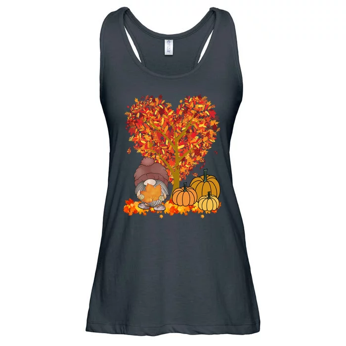 Gnome Fall Autumn Heart Cute Ladies Essential Flowy Tank