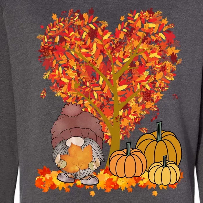 Gnome Fall Autumn Heart Cute Womens California Wash Sweatshirt