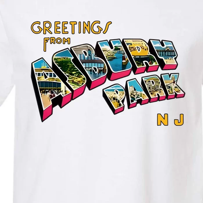 Greetings From Asbury Park NJ 70s Rock Music Retro Garment-Dyed Heavyweight T-Shirt