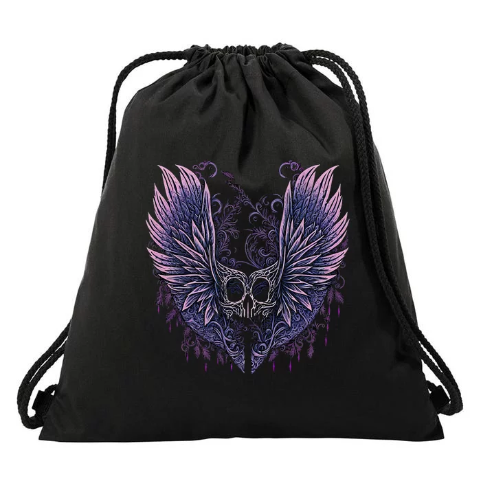 Goth Fairycore Aesthetic Gothic Fairy Aesthetic Drawstring Bag