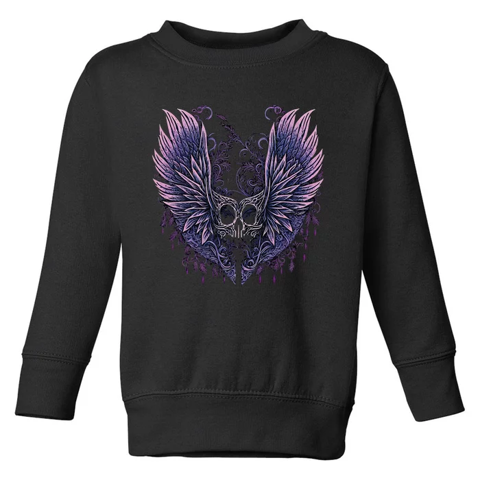 Goth Fairycore Aesthetic Gothic Fairy Aesthetic Toddler Sweatshirt