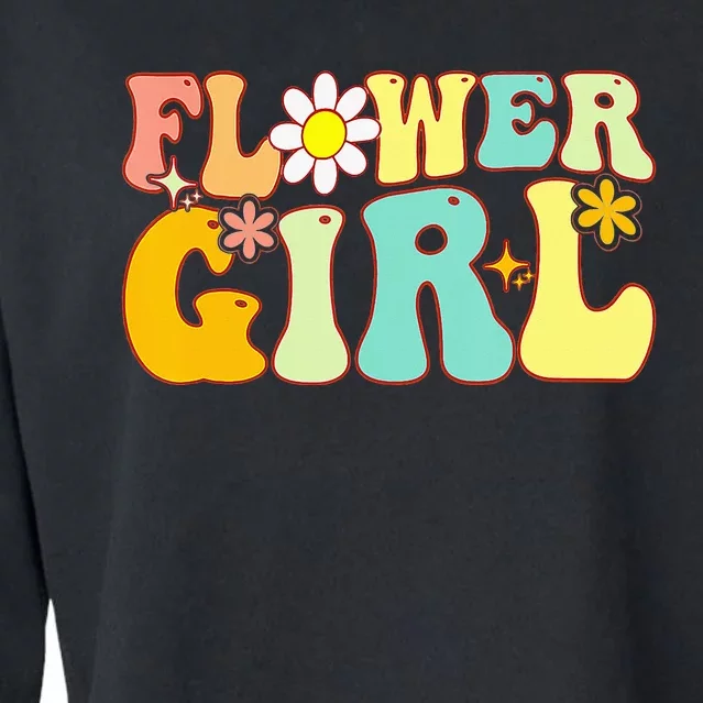 Groovy Flower A Bridesmaid Proposal Flower Cropped Pullover Crew