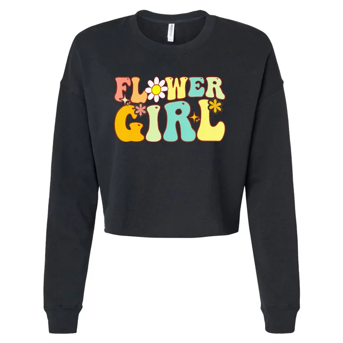 Groovy Flower A Bridesmaid Proposal Flower Cropped Pullover Crew