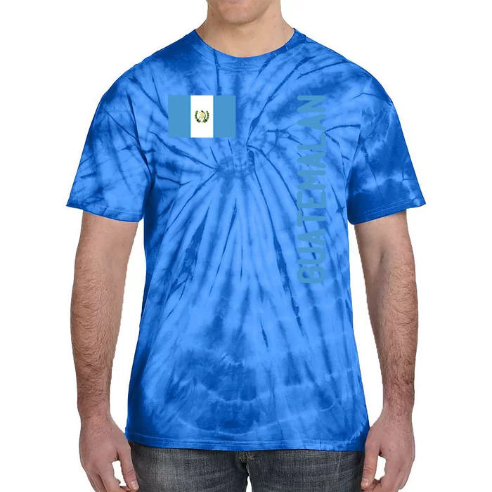 Guatemalan Flag And Guatemala Roots Gift Tie-Dye T-Shirt