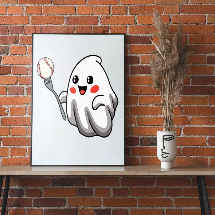 Ghost Forkball Baseball Pitch Fork Ball Strikeout Pitcher Poster