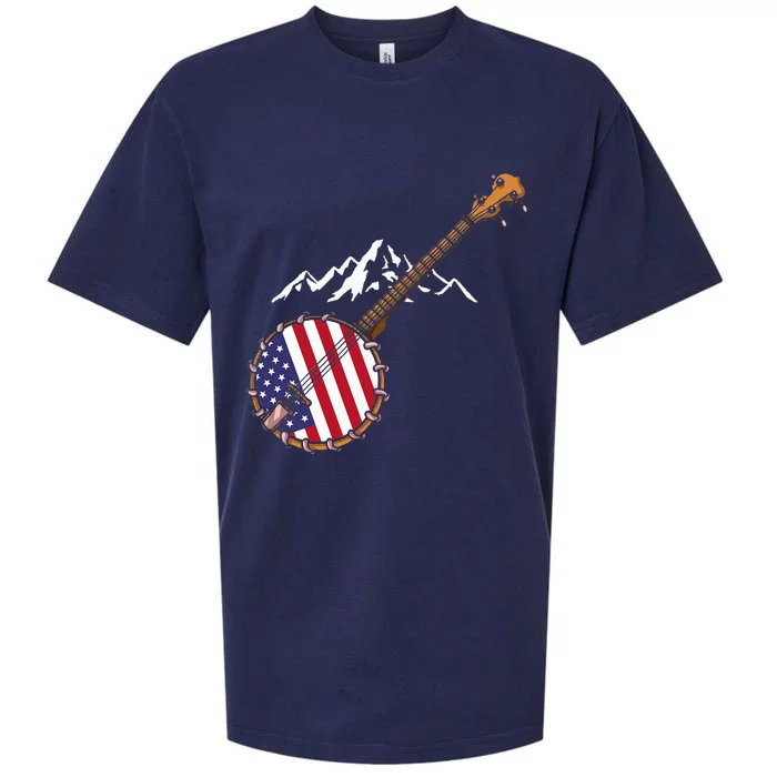 Gifts For Bluegrass Lovers Banjo Mandolin Kentucky Sueded Cloud Jersey T-Shirt